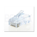 OEM UTP Clear Crystal Plug Cat5e Rj45 modular Plug